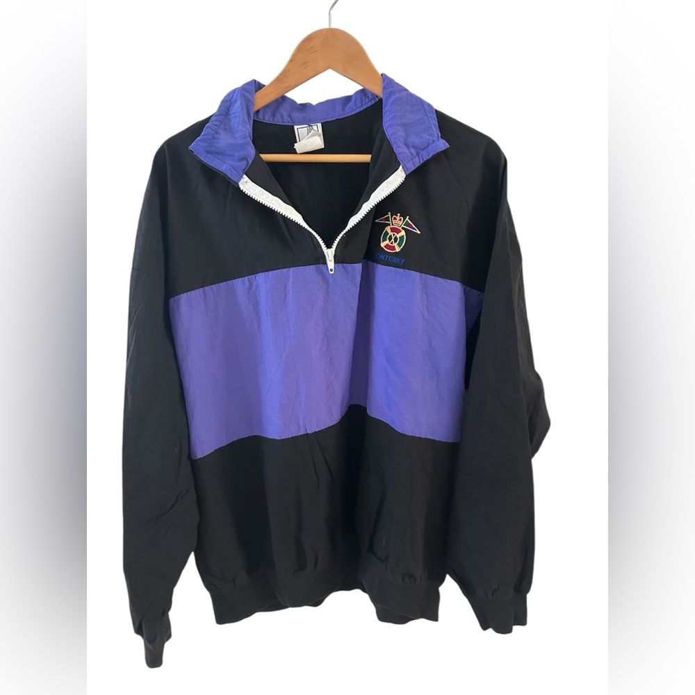 Vintage Bay Bridge “Monterey” Quarter zip Windbreaker